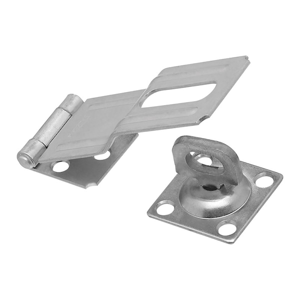 National Hardware Zinc-Plated Aluminum/Steel 4-1/2 in. L Swivel Staple Safety Hasp 1 pk N102-921 - main